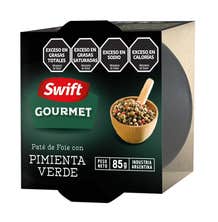 Pate de Foie Gourmet Pimienta Verde Swift 24 unidades por 85 gramos
